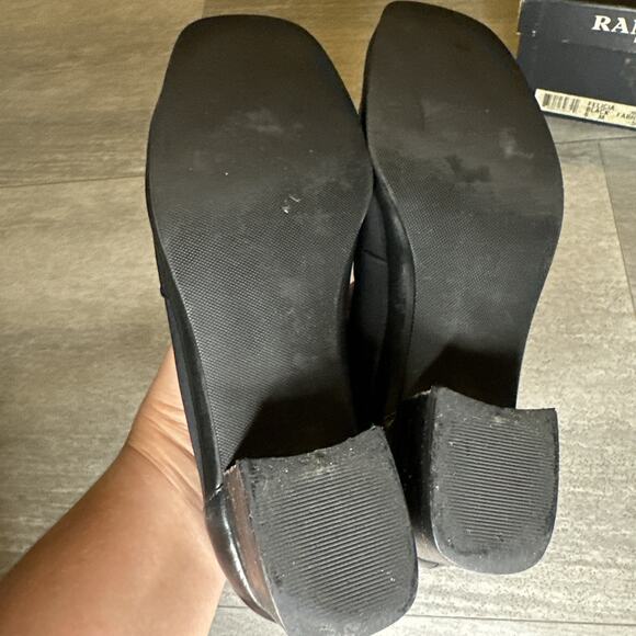 VINTAGE Rangoni Firenze Woman Black Felicia Fabric Salon Shoes Size 6B Italy - Picture 6 of 7
